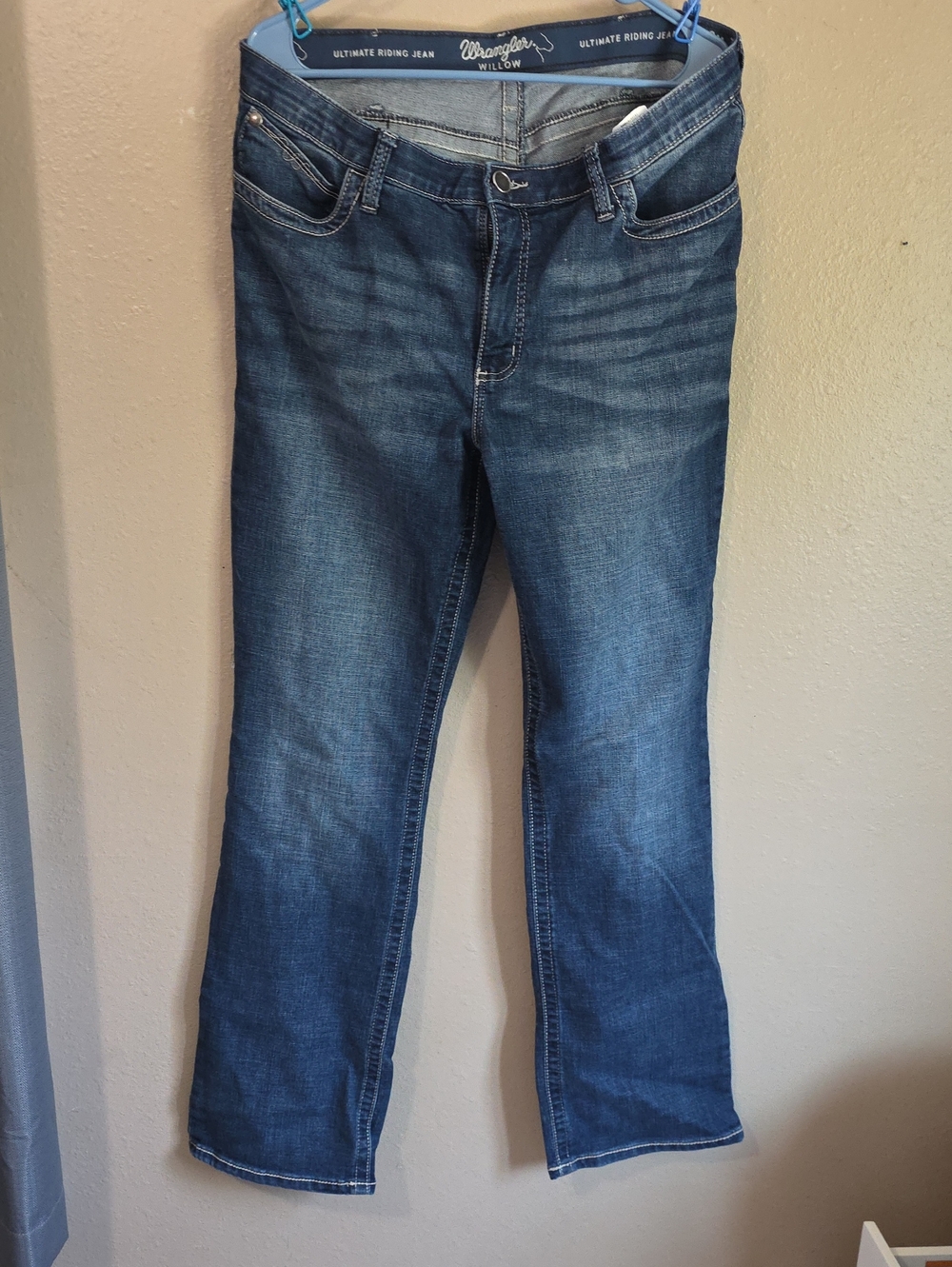 Wrangler Willow Womens Dark Blue Bootcut Jeans 17x34 17 34